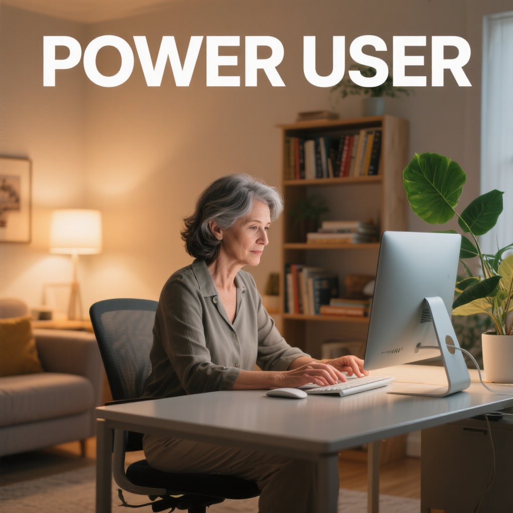 Women at desktop typing